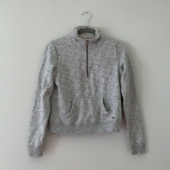 Hollister grey lined quarter-zip - Picture 3 of 4